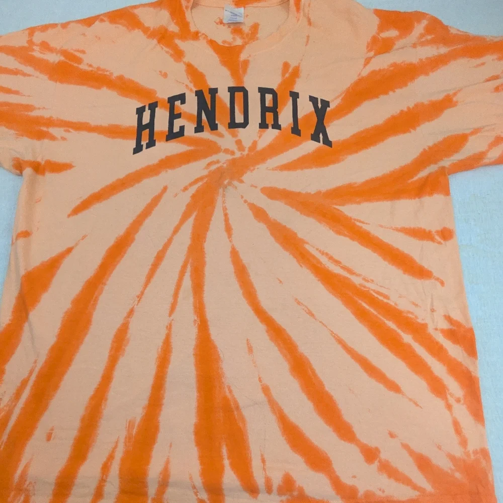 Jimi Hendrix Orange & White Swirl Tie Dye Tee XL